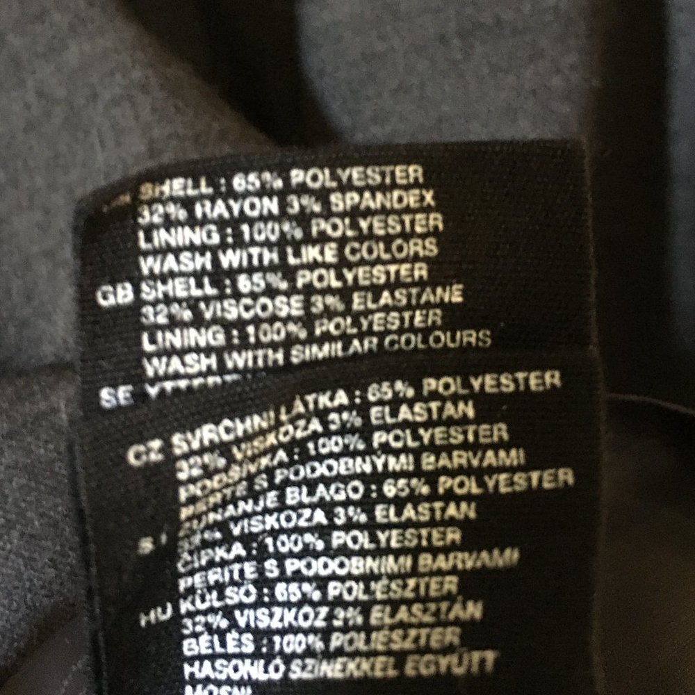 H&M Charcoal Grey Fall Kick Pleated Career Skirt US 8 Office Siren - Picture 11 of 12